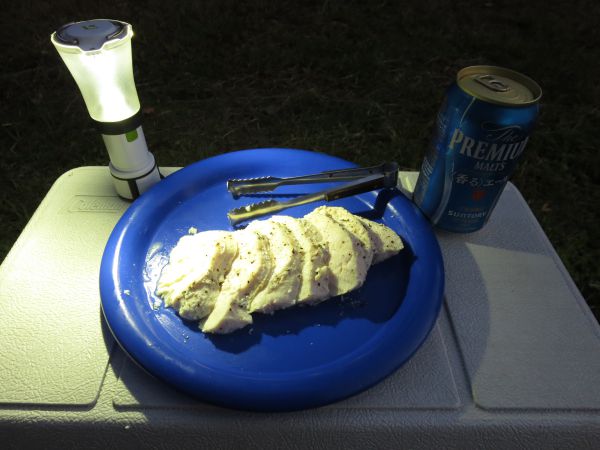 キャンプ場で作る サラダチキン のレシピ クッカー1つで簡単調理 とある関西人の外遊び